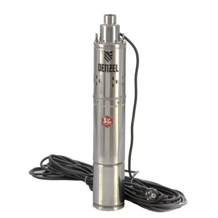 Скважинный насос Denzel DWS-3,5-100, винтовой, диаметр 3,5", 800 Вт, 1700 л/ч, напор 100 м 97251 купить в Когалыме