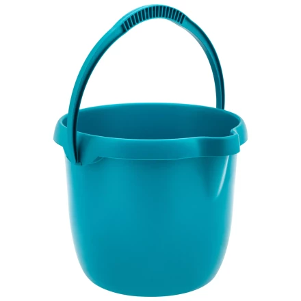 Ведро пластмассовое круглое 12 л, бирюзовое, Home Palisad 929575 купить в Когалыме