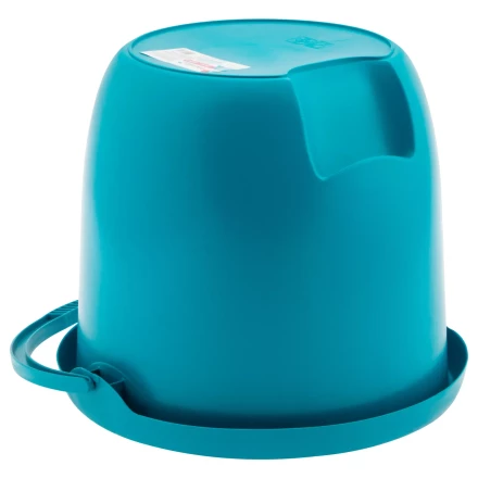 Ведро пластмассовое круглое 12 л, бирюзовое, Home Palisad 929575 купить в Когалыме