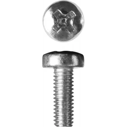 Винт ЗУБР "МАСТЕР" DIN 7985, класс прочности 4.8, оцинкованный, M3x10мм, 5кг 303150-03-010 купить в Когалыме