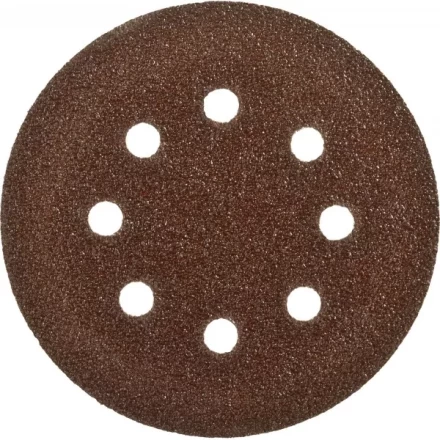 Круг шлифовальный ЗУБР "СТАНДАРТ" из абразивной бумаги на велкро основе, 8 отв., Р240, 125мм, 5шт 35350-125-240 купить в Когалыме