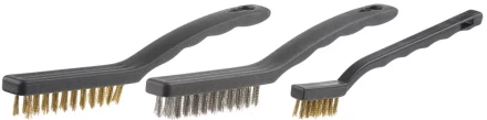 Набор STAYER Щетки "MASTER" стальные с пластмассовой ручкой, 3шт 3515-H3 купить в Когалыме