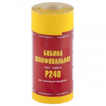 Шкурка на бумажной основе LP41C зерн. Р240 мини-рулон 115мм х 5м (БАЗ) Россия 75634 купить в Когалыме