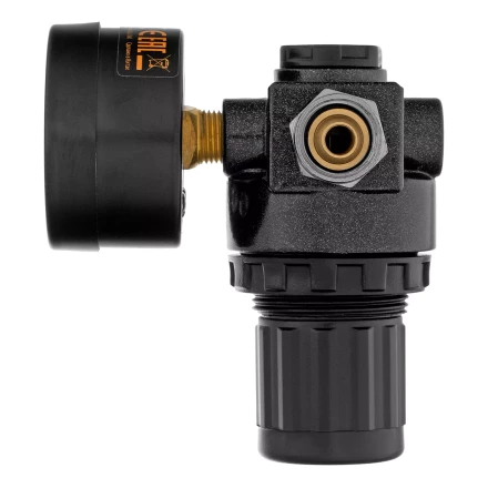 Регулятор давления с манометром Denzel R1500, 12 бар, 1/4", 57491 купить в Когалыме