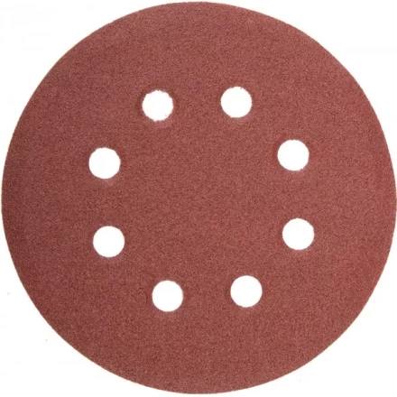 Круг шлифовальный универсальный STAYER "MASTER" из абразивной бумаги на велкро основе, 8 отверстий, Р80, 125мм, 5шт 35452-125-080 купить в Когалыме