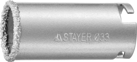Коронка STAYER &quot;PROFESSIONAL&quot; кольцевая с карбидно-вольфрамовой крошкой, d=33мм 33345-33 купить в Когалыме