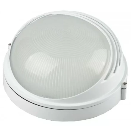 Светильник уличный СВЕТОЗАР влагозащищенный с верхним декоративным кожухом, цвет белый, 100Вт SV-57273-W купить в Когалыме