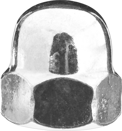 Гайка ЗУБР колпачковая DIN 1587, оцинкованная,  M5, ТФ0, 12000 шт. 4-303680-05 купить в Когалыме