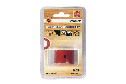 Коронка по дереву 38 мм Энкор 24608 купить в Когалыме