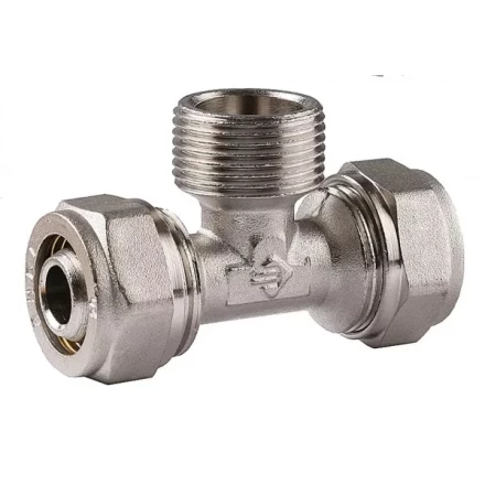 Тройник ЗУБР с наружной резьбой, цанга-штуцер, 3/4"х20х2,0 мм, никель 51404-20-3/4 купить в Когалыме