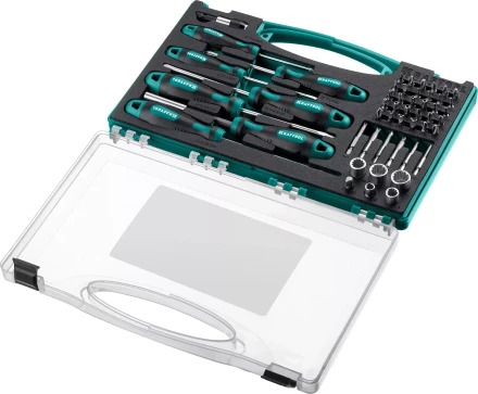 Набор: отвертки X-Drive с кованым хромомолибденованадиевым стержнем SlimFit, ситема насечек NSS, двухкомпонентная рукоятка 25815 купить в Когалыме