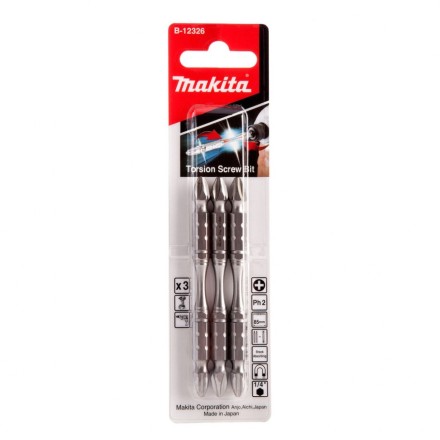 Биты Makita PH2 85мм 3шт, 2-х сторонние (B-12326) купить в Когалыме