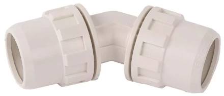 Соединитель ЗУБР "ШиреФит" угловой 45° "штуцер с гайкой - штуцер с гайкой", 32мм 51491-32 купить в Когалыме