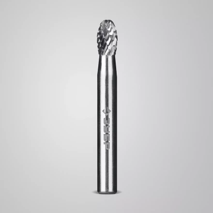 Зубр Твердосплавная борфреза E - овал, 6 х 10 мм, радиус 2.5 мм (28804-6-10) купить в Когалыме