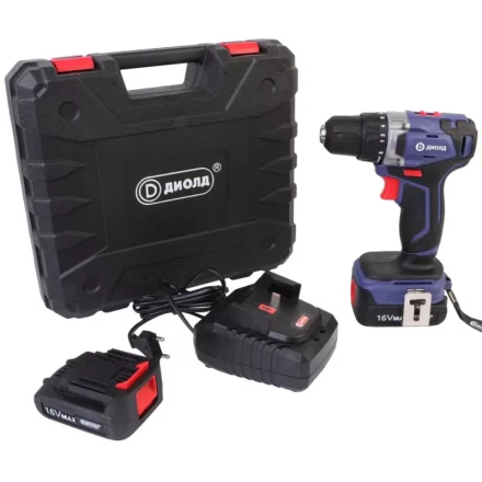 Аккумуляторная дрель-шуруповерт Диолд ДЭА-16Л-08 купить в Когалыме