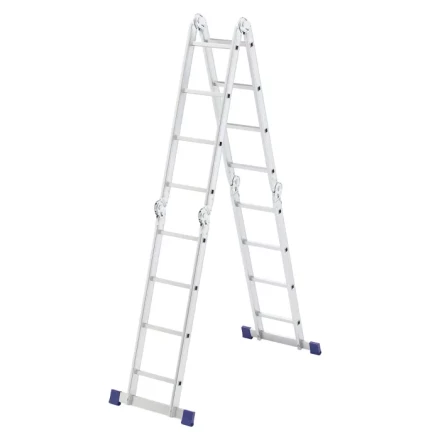 Лестница алюминиевая шарнирная 4х4 ступени Сибртех 97882 купить в Когалыме