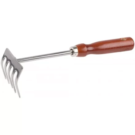 Грабельки GRINDA из нержавеющей стали с деревянной ручкой, 250 мм 8-421149_z01 купить в Когалыме