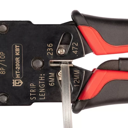 Кримпер многофункциональный КВТ HT-106E с 3 встроенными модулями для обжима RJ-45, RJ-12, RJ-11 (86603) купить в Когалыме