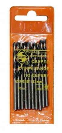 Сверло для дерева 3 мм спиральное 19123 купить в Когалыме
