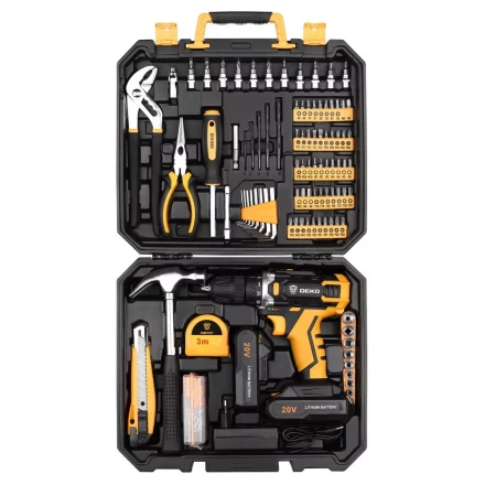 Дрель аккумуляторная DEKO DKCD20FU-Li, 063-4135 + набор 195 аксессуаров купить в Когалыме