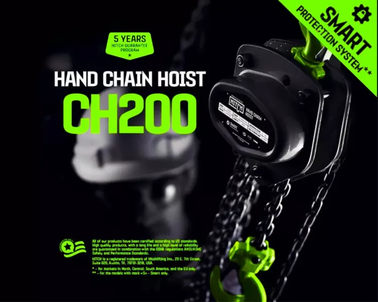 Таль ручная цепная HITCH CH200-G, 2 т, 12 м. Гальваническая цепь купить в Когалыме