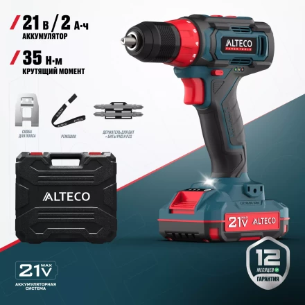Аккумуляторная дрель-шуруповерт ALTECO CD 21-35 73508 купить в Когалыме