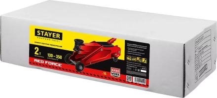 Домкрат гидравлический подкатной "RED FORCE", 2т, 130-350мм, STAYER 43153-2 43153-2 купить в Когалыме