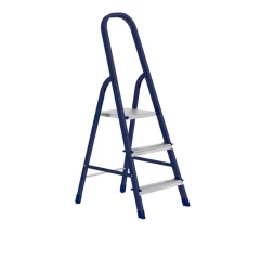 Стремянка 3 ступени стальная оцинкованные ступени СИБРТЕХ 97843