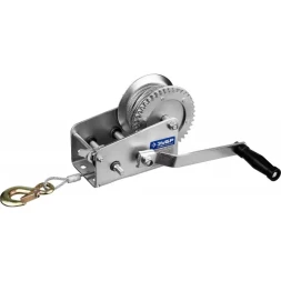 Лебедка ручная барабанная ЗУБР "ПРОФЕССИОНАЛ", тяговая, тросовая, 0.9 т, 8 м 43113-0.9_z01