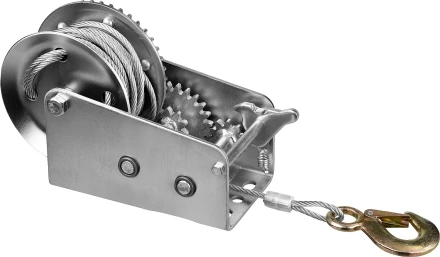 Лебедка ручная барабанная ЗУБР "ПРОФЕССИОНАЛ", тяговая, тросовая, 0.9 т, 8 м 43113-0.9_z01 купить в Когалыме