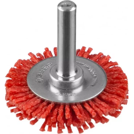 ЗУБР "ПРОФЕССИОНАЛ". Щетка дисковая для дрели, нейлоновая проволока с абразивным покрытием, 38мм 35161-038_z02 купить в Когалыме
