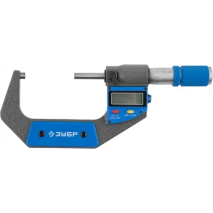 Микрометр ЗУБР "ЭКСПЕРТ" гладкий цифровой, МКЦ 75, диапазон 50-75мм, шаг измерения 0,001мм 34482-75 купить в Когалыме