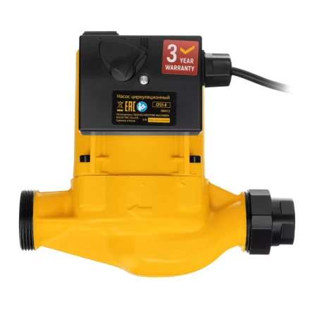 Циркуляционный насос CP25-8, напор 8 м, 130 л/мин, 1 м кабель, монт. длина 180 мм Denzel 99412 купить в Когалыме