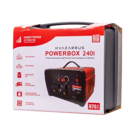 Инверторное пуско-зарядное устройство KVAZARRUS PowerBox 240i, таймер, пластиковый кейс купить в Когалыме