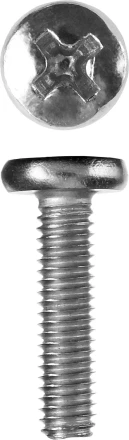 Винт ЗУБР "МАСТЕР" DIN 7985, класс прочности 4.8, оцинкованный, M3x12мм, 5кг 303150-03-012 купить в Когалыме
