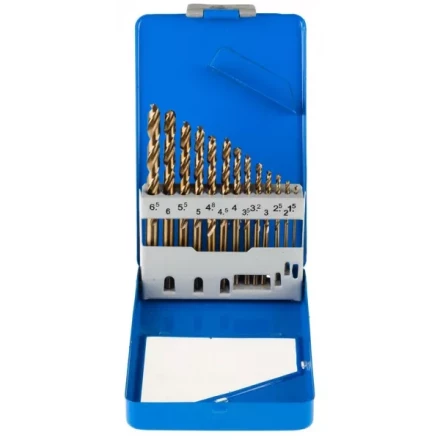 Набор ЗУБР "ЭКСПЕРТ" Свёрла "КОБАЛЬТ" по металлу, быстрорежущая сталь Р6М5К5, в мет. боксе, 1,5-6,5мм, 13шт 29626-H13-M купить в Когалыме