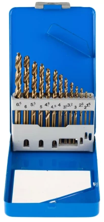 Набор ЗУБР "ЭКСПЕРТ" Свёрла "КОБАЛЬТ" по металлу, быстрорежущая сталь Р6М5К5, в мет. боксе, 1,5-6,5мм, 13шт 29626-H13-M купить в Когалыме