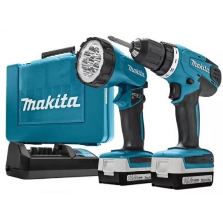 Дрель-шуруповерт аккумуляторная Makita DF347DWLE купить в Когалыме