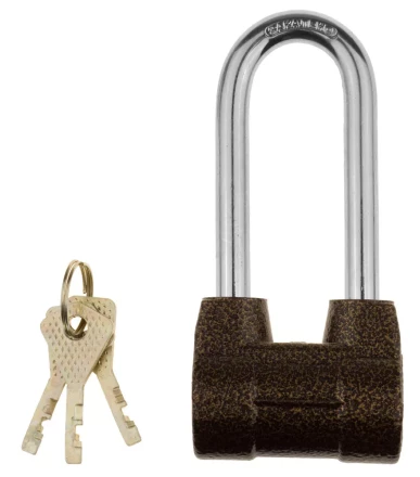 Замок навесной ЗУБР "МАСТЕР" облегченный, дисковый механизм секрета, ключ 7 PIN, удлиненная дужка d-10мм, 60мм 3720-4-01_z01 купить в Когалыме