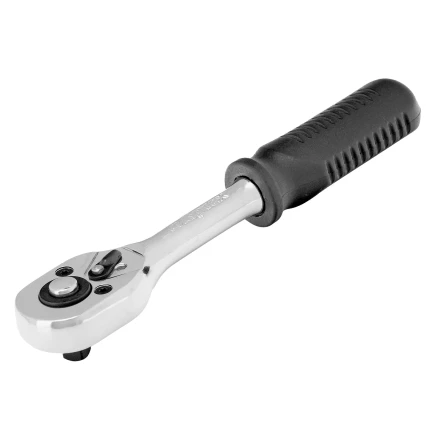 Ключ-трещотка 1/4&quot;, 45 зубьев, с быстрым сбросом, CrV, хром// Сибртех 14000 купить в Когалыме
