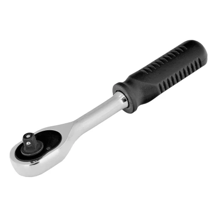 Ключ-трещотка 1/4&quot;, 45 зубьев, с быстрым сбросом, CrV, хром// Сибртех 14000 купить в Когалыме