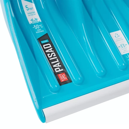 Лопата для уборки снега Palisad 61776, полипропилен, 350х405х1300мм, алюминиевый черенок, ПВХ накладка, LUXE купить в Когалыме