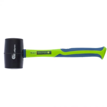 Киянка резиновая 680г черная резина с фибергласовой рукояткой СИБРТЕХ артикул 11165 купить в Когалыме