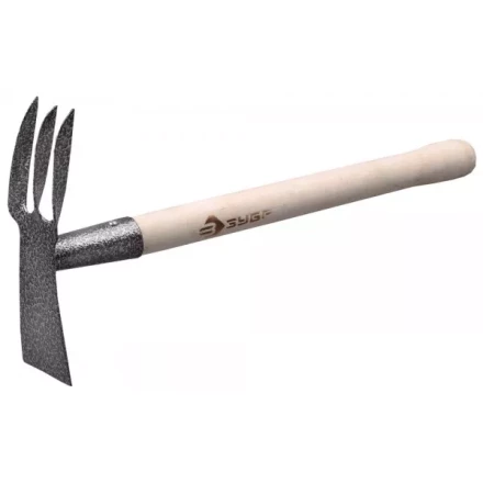 Мотыжка ЗУБР садовая комбинированная, лопатка + 3 зубца 4-39625 купить в Когалыме