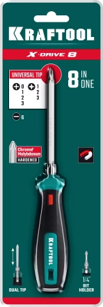 Отвертка универсальная с переставным двухсторонним стержнем 26168 купить в Когалыме