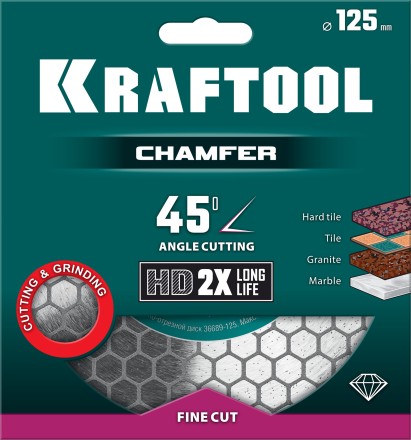 Шлифовально-отрезной алмазный диск CHAMFER 36689-125 купить в Когалыме