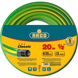 Шланг RACO CLASSIC поливочный, 25атм., армированный, 3-х слойный, 1/2&quot;х20м 40306-1/2-20_z01