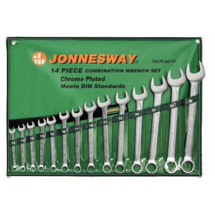 Набор ключей комбинированных 10-32мм 14предметов Jonnesway W26114S 47402 купить в Когалыме