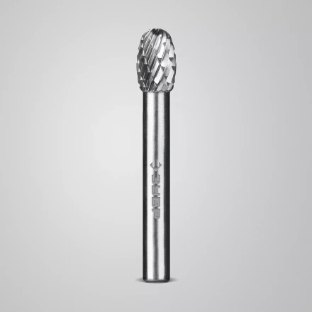 Зубр Твердосплавная борфреза E - овал, 8 х 13 мм, радиус 3.7 мм (28804-8-13) купить в Когалыме