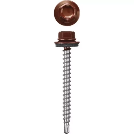 Саморезы СКД кровельные, RAL 3005 темно-красный, 29 х 4.8 мм, 2 500 шт, для деревянной обрешетки, STAYER 30300-48-029-3005 купить в Когалыме